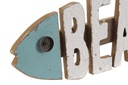 DECO LM-159666 DECOATION MURALE MDF 51,5X3X16 POISSON BLEU