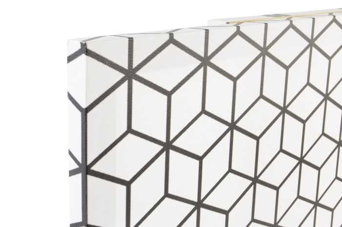 DECO CU-147222 TABLEAU TOILE 40X1,7X40 0,27 GÉOMÉTRIQUE 4 MOD.