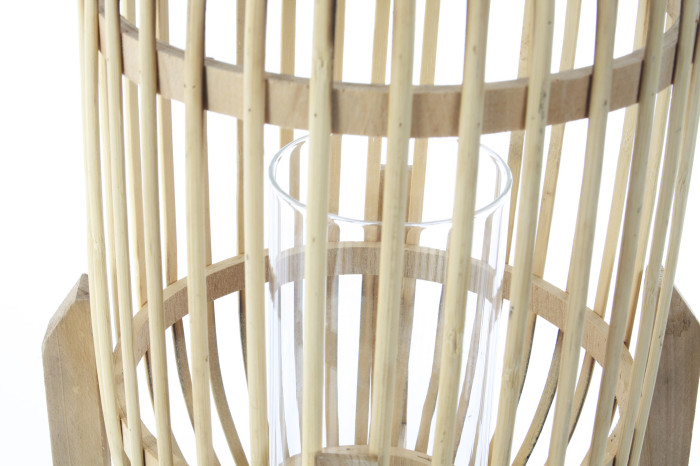 DECO FA-156458 LANTERNE BAMBOU 22X22X56 NATUREL
