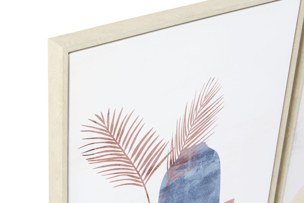 DECO CU-179801 TABLEAU PS TOILE 53X4,5X73 VASES ENCADRÉ 2 MOD.