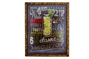 DECO DP-148796  DECORATION MURALE  METAL 32,5X6X40 COCKTAIL 3 MOD.