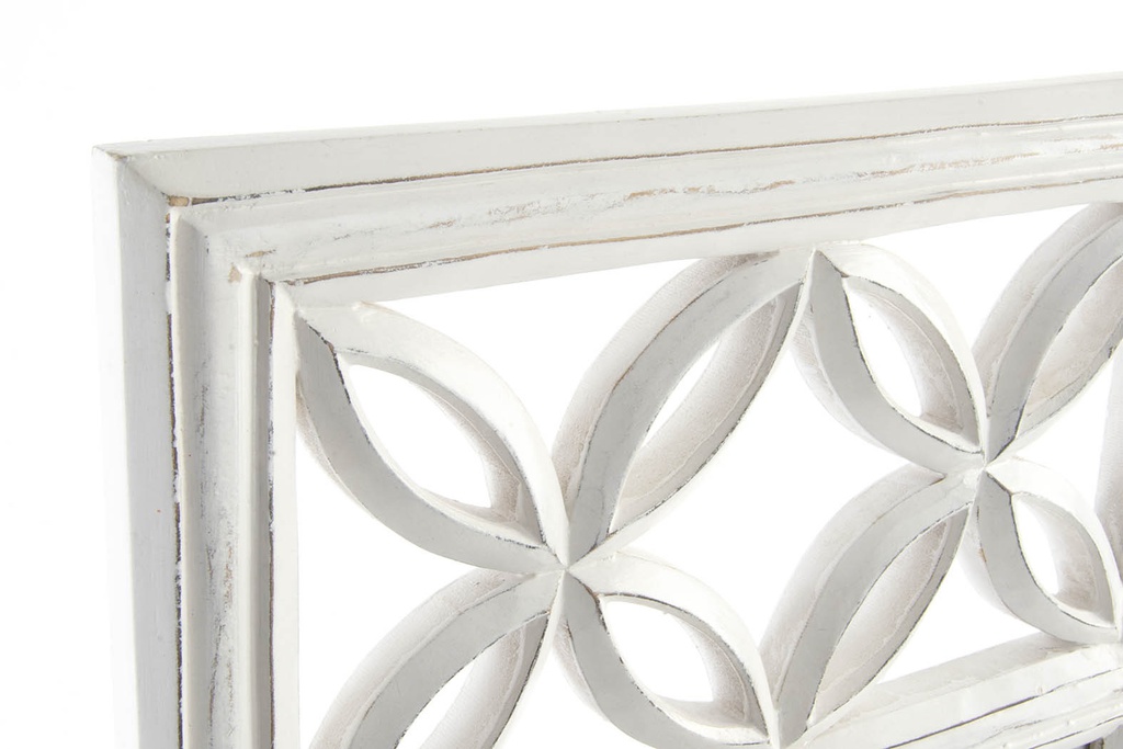 DECO MF-142097  TABLEAU  MDF GLASS 32X75 4 PHOTOS DECAPE WHITE