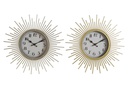 DECO RE-176320 HORLOGE PP VERRE 35,6X4X35,6 SOLEIL 2 MOD