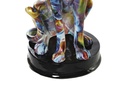 DECO RF-181560 FIGURE RÉSINE 25X20X42 GRAFFITI LEOPARD