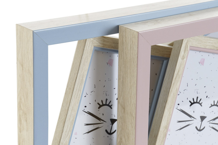 DECO MF-159762 MULTIPHOTOS FRAME PS GLASS 10X15 2 MOD.