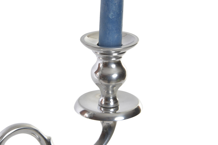 DECO AL-152047 CHANDELIER ALUMINIUM 34X12X41 3 BOUGIES CHROME