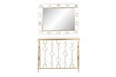 DECO MB-194508 CONSOLE SET 2 METAL MIROIR 92X32X78 MAT DORE