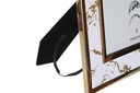 DECO MF-199701 CADRE PHOTO 20X25 PU INOX 33,5X1X28,5 MARBRE BLANC