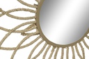 DECO ES-161607 MIROIR CORDE METAL 78X3X78 NATUREL
