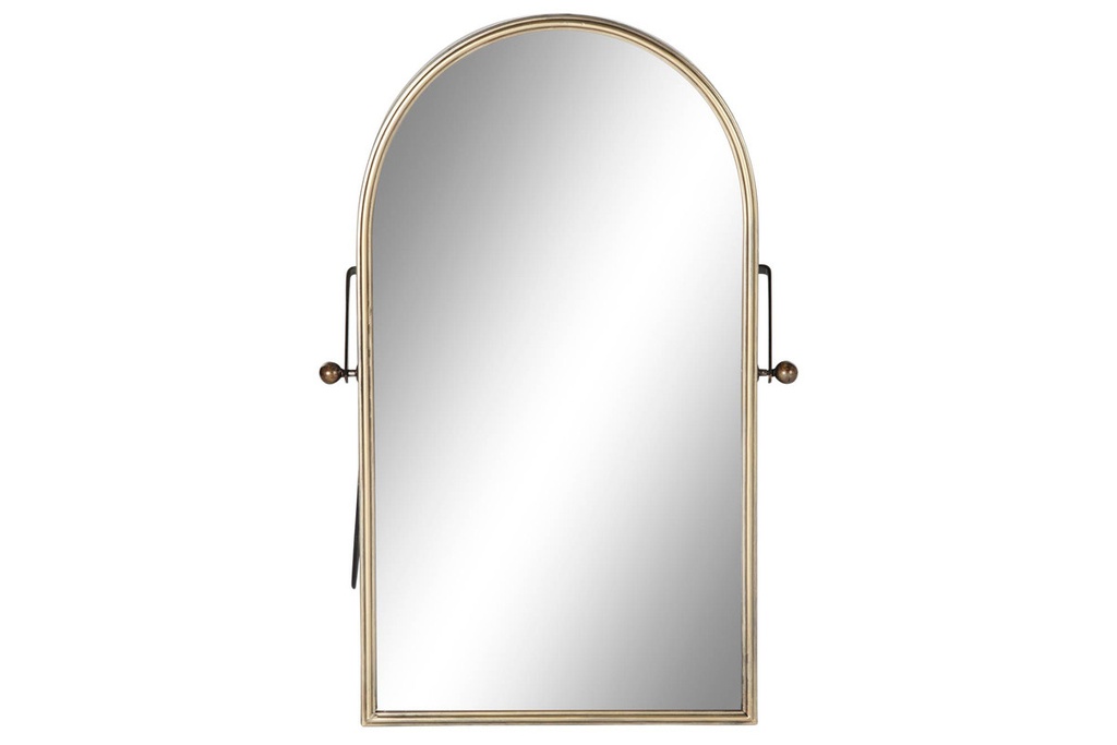 DECO ES-182040 MIROIR METAL MIROIR 48,5X14X74 DORÉ