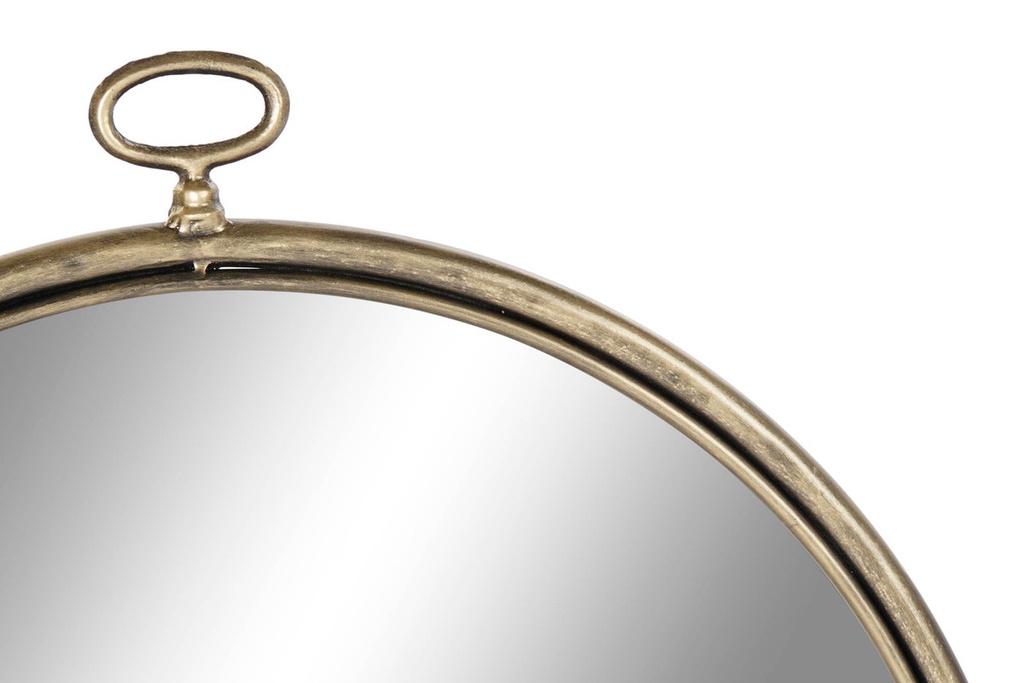 DECO ES-182041 MIROIR METAL MIROIR 60X2,5X66,5 DORÉ