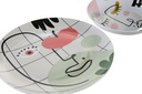 DECO PC-200773 VAISSELLE SET 18 PORCELAINE 27X27X3 ABSTRAIT