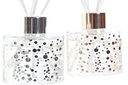 DECO DA-186105 PARFUM D'AMBIANCE MIKADO VERRE 5X5X6 50 ML, 2 MOD.
