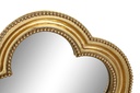 DECO ES-190276 MIROIR SET 4 RESINE VERRE 19,5X2,2X19,5 DORE