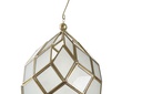DECO FA-185731 LANTERNE VERRE LAITON 19X19X31 VITRE DORE