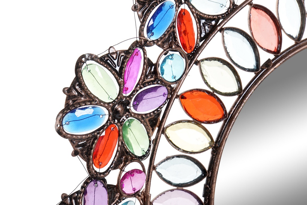 DECO ES-173627 MIROIR MÉTAL ACRYLIQUE 49X1X49 DORÉ