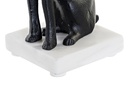 DECO FD-171023 FIGURE ALUMINIUM MARBRE 12X10X20 CHIEN NOIR
