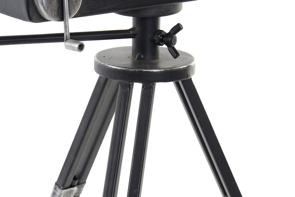 DECO RE-186304 HORLOGE POSER FER VERRE 33X16X45 CAMERA NOIR