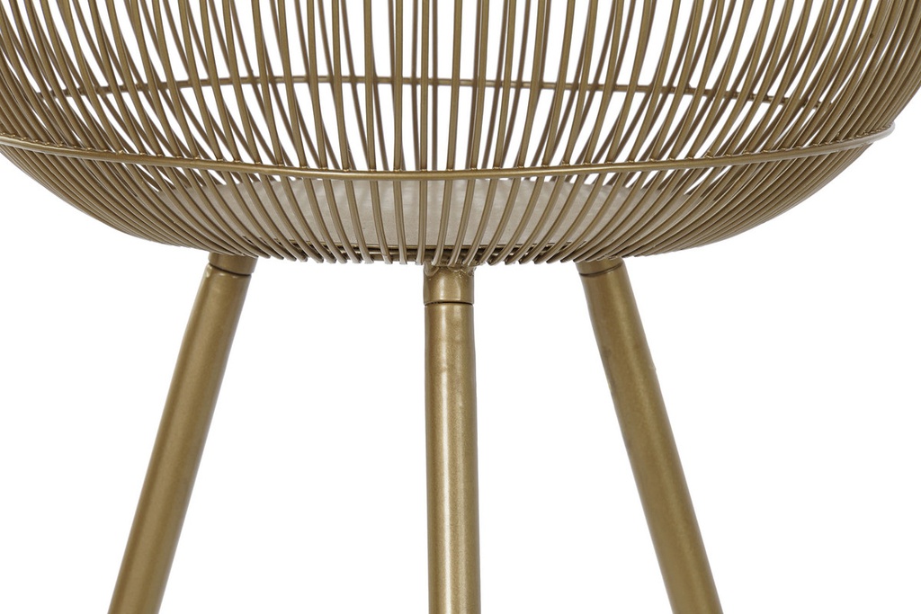 DECO MC-191557 POT METAL 34,5X34,5X87 DORADO