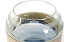 DECO JV-174997 VASE VERRE BOIS 25X25X22 BLEU MARINE
