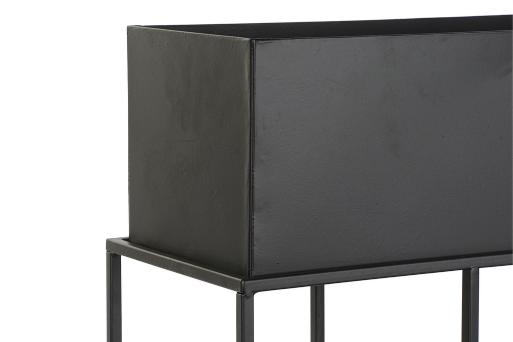 DECO MC-191287 SUPPORT POT FLEURS METAL 70X22,5X80 NOIR