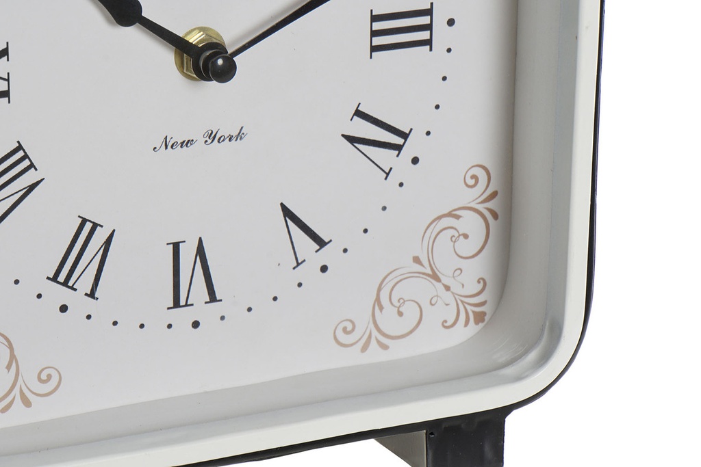 DECO RE-187979 HORLOGE POSER FER VERRE 19X7X27 2 MOD.
