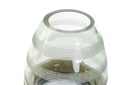 DECO JV-174996 VASE VERRE BOIS 18X18X36 BLEU MARINE