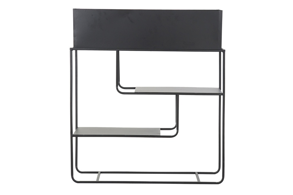 DECO MC-191287 SUPPORT POT FLEURS METAL 70X22,5X80 NOIR
