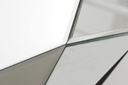 DECO MB-190808 TABLE CAFE METAL MIROIR 100X100X35 NOIR