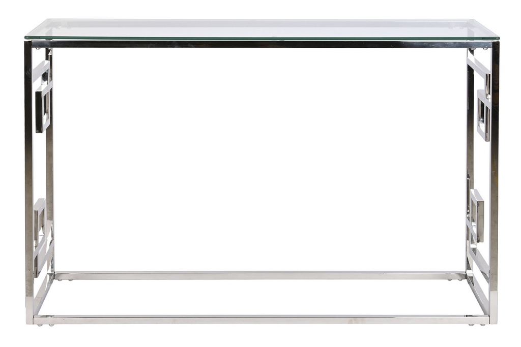 DECO MB-185281 CONSOLE METAL VERRE 120X40X78 ARGENTE