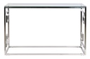 DECO MB-185281 CONSOLE METAL VERRE 120X40X78 ARGENTE