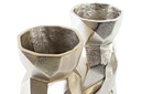 DECO AL-194094 VASE ALUMINIUM 14X14X31 FACE 2 MOD.