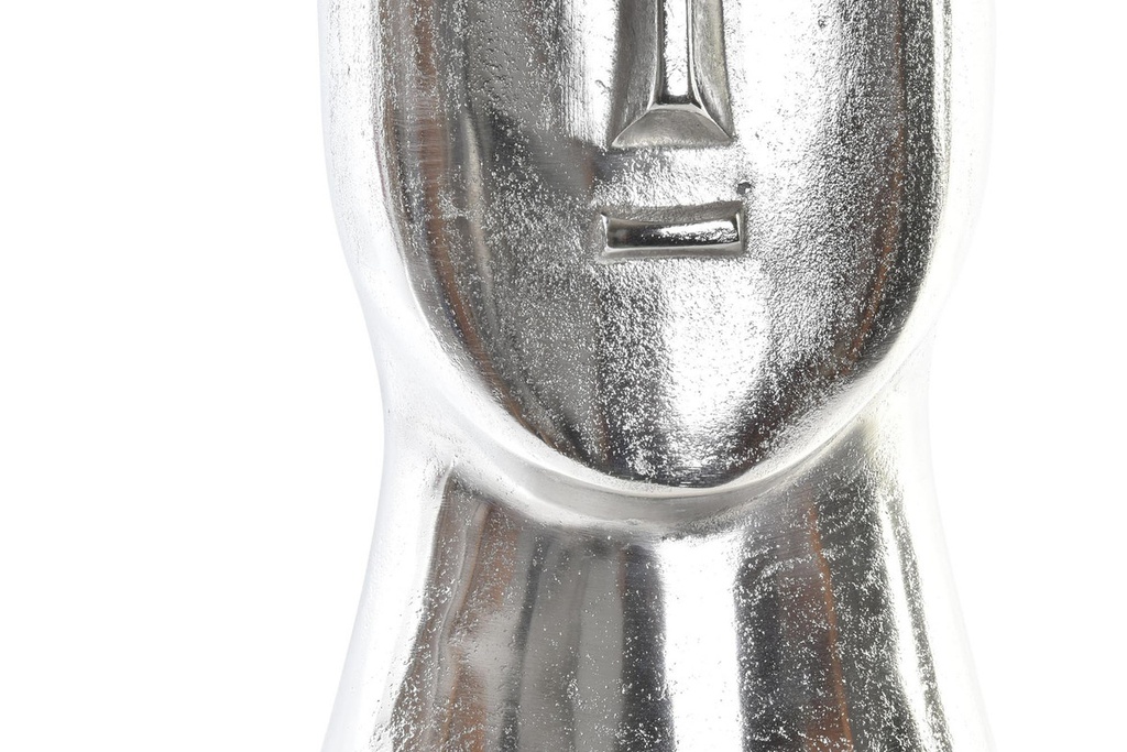 DECO AL-196000 VASE ALUMINIUM 17X16X36 FACE ARGENTE
