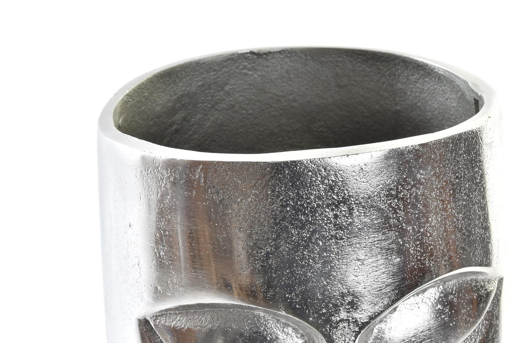 DECO AL-196000 VASE ALUMINIUM 17X16X36 FACE ARGENTE