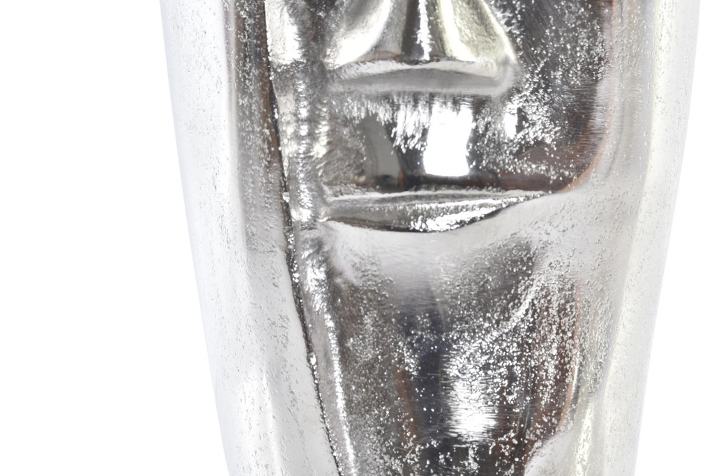 DECO AL-196002 VASE ALUMINIUM 15X13X31 FACE ARGENTE