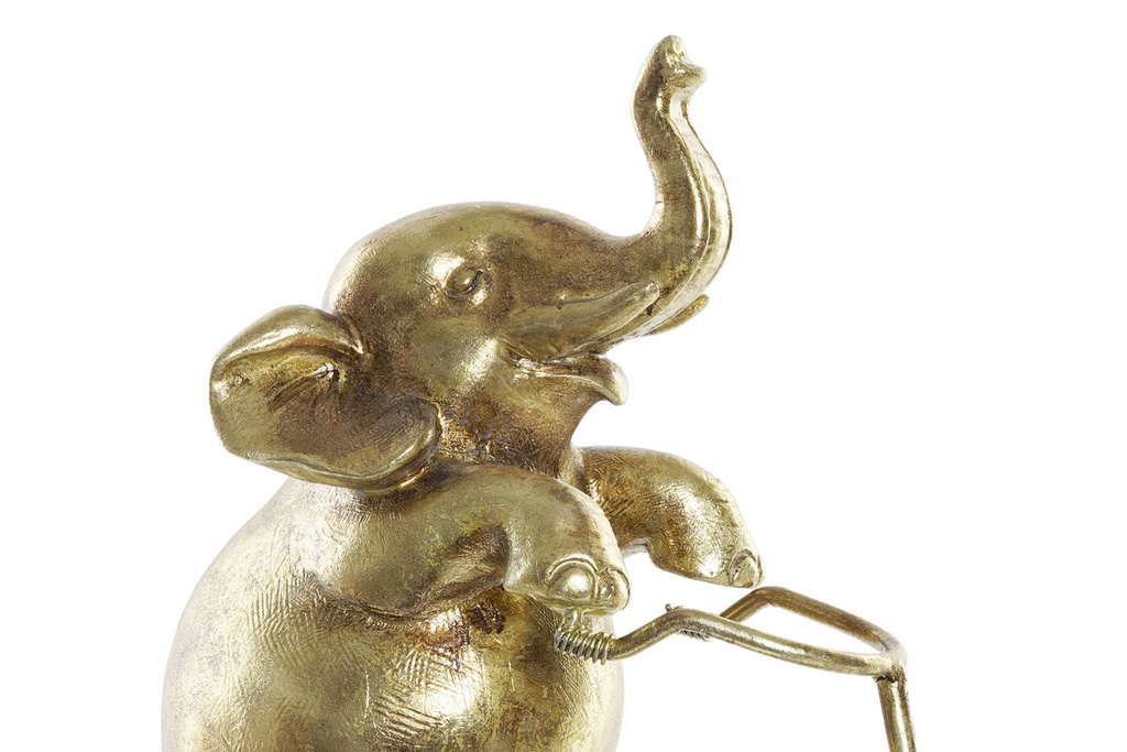 DECO FD-181243 FIGURE RESINE METAL 45X10X53 ELEPHANT DORE