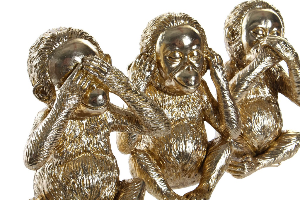 DECO FD-189965 FIGURE RESINE 17,5X14,5X21 SINGE 3 MOD.