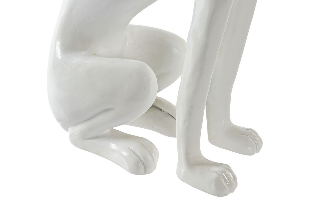 DECO FD-190383 FIGURE RESINE 27X12,3X46 Chien lEvrier BLANC