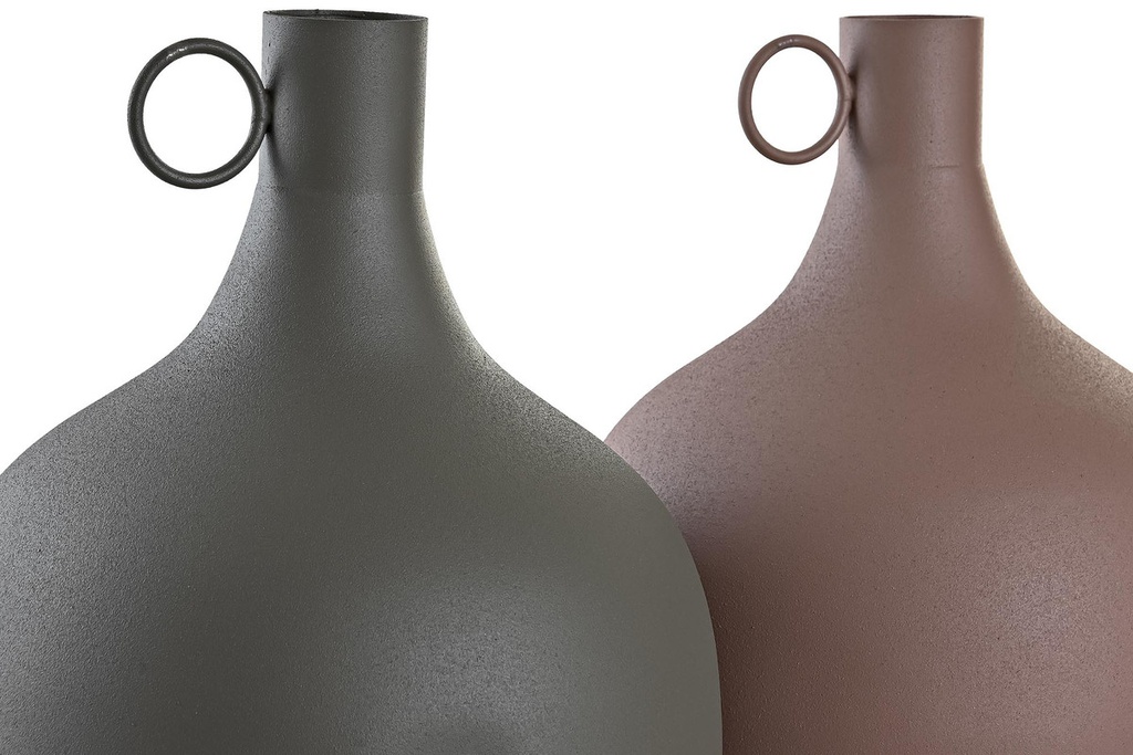 DECO JR-201036 VASE ALUMINIUM 23X23X38,5 POIGNEE 2 MOD.