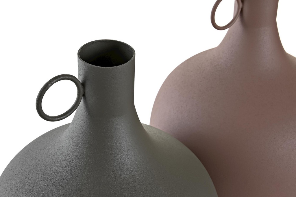 DECO JR-201036 VASE ALUMINIUM 23X23X38,5 POIGNEE 2 MOD.