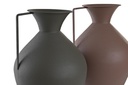DECO JR-201038 VASE ALUMINIUM 23X23X37 POIGNEE 2 MOD.