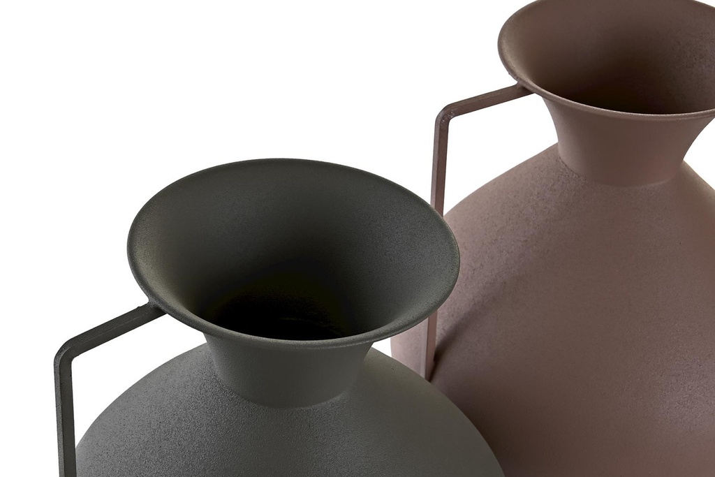 DECO JR-201038 VASE ALUMINIUM 23X23X37 POIGNEE 2 MOD.