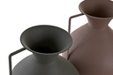 DECO JR-201038 VASE ALUMINIUM 23X23X37 POIGNEE 2 MOD.