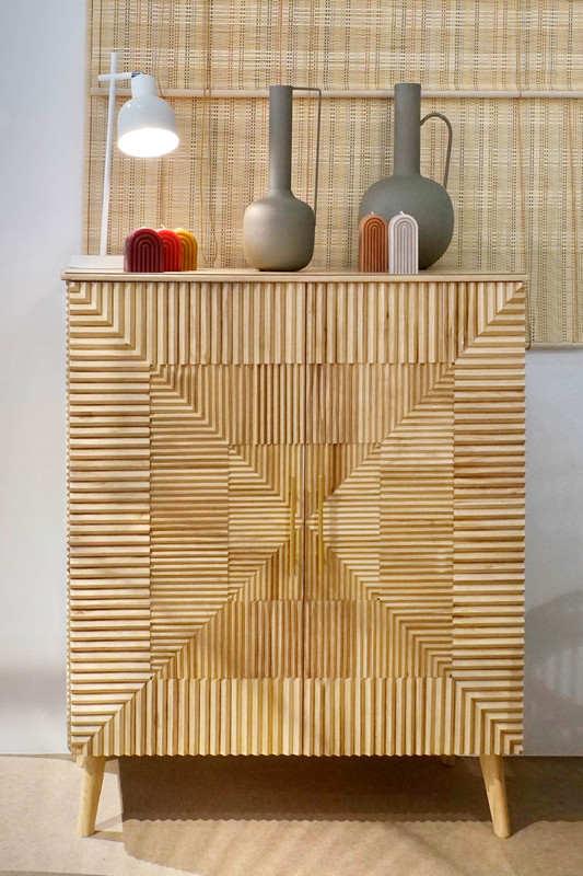 DECO JR-201040 VASE ALUMINIUM 16X16X38 POIGNEE 2 MOD.