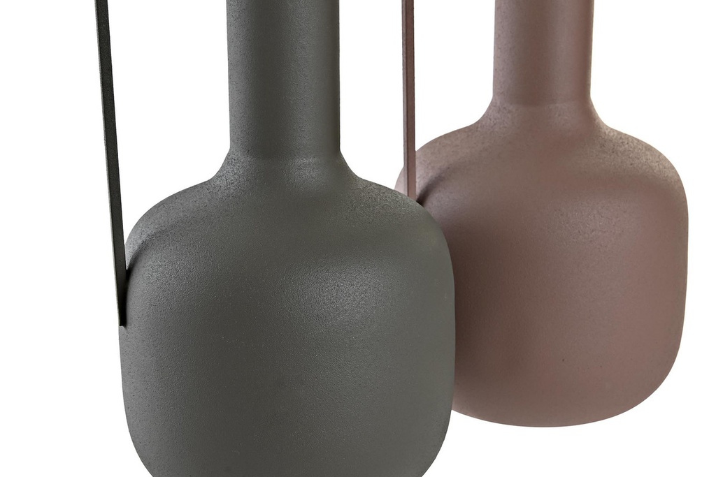 DECO JR-201040 VASE ALUMINIUM 16X16X38 POIGNEE 2 MOD.