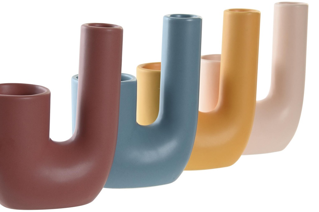 DECO JR-202399 VASE DOLOMITE 11X5X14 DOUBLE 4 MOD.