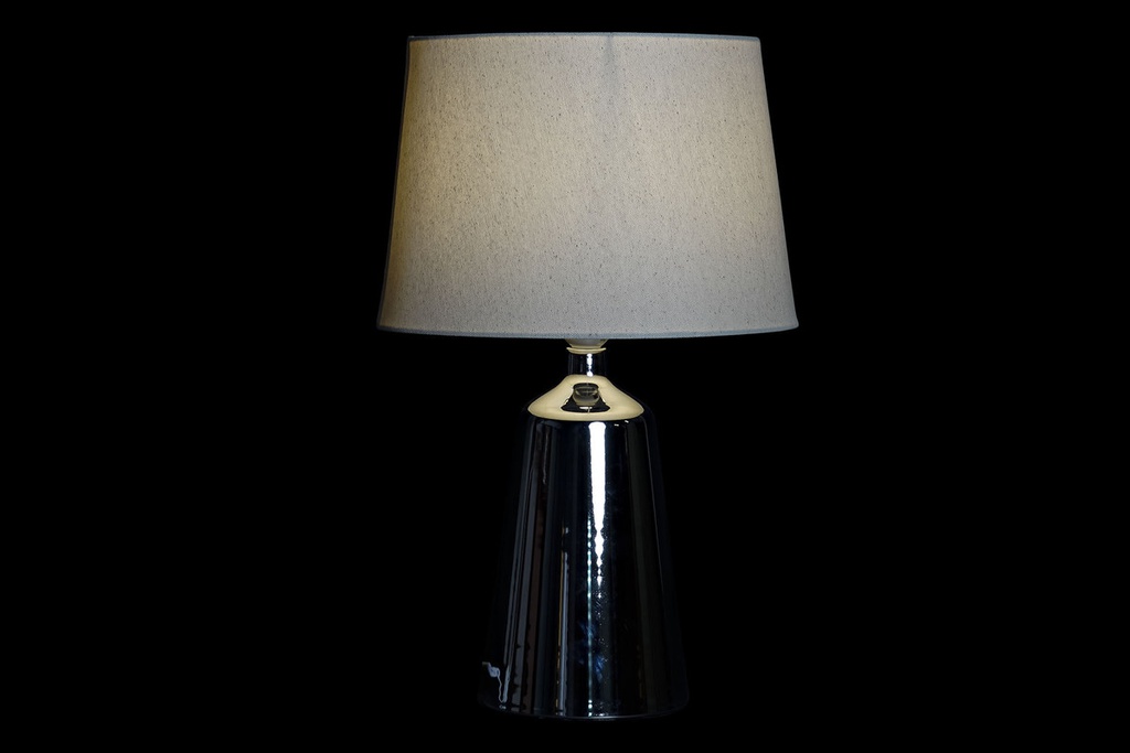 DECO LA-189667 LAMPE DE TABLE METAL POLYESTER 30X30X47,5 2 MOD.