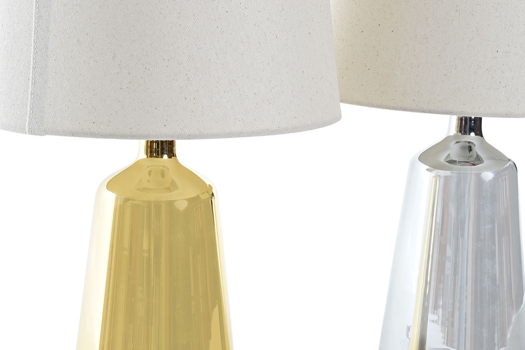 DECO LA-189667 LAMPE DE TABLE METAL POLYESTER 30X30X47,5 2 MOD.