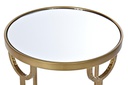 DECO MB-195908 TABLE AUXILIAIRE SET 3 METAL MIROIR 40X40X66,5