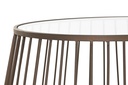 DECO MB-196137 TABLE AUXILIAIRE SET 2 METAL VERRE 75X75X55 NOIR